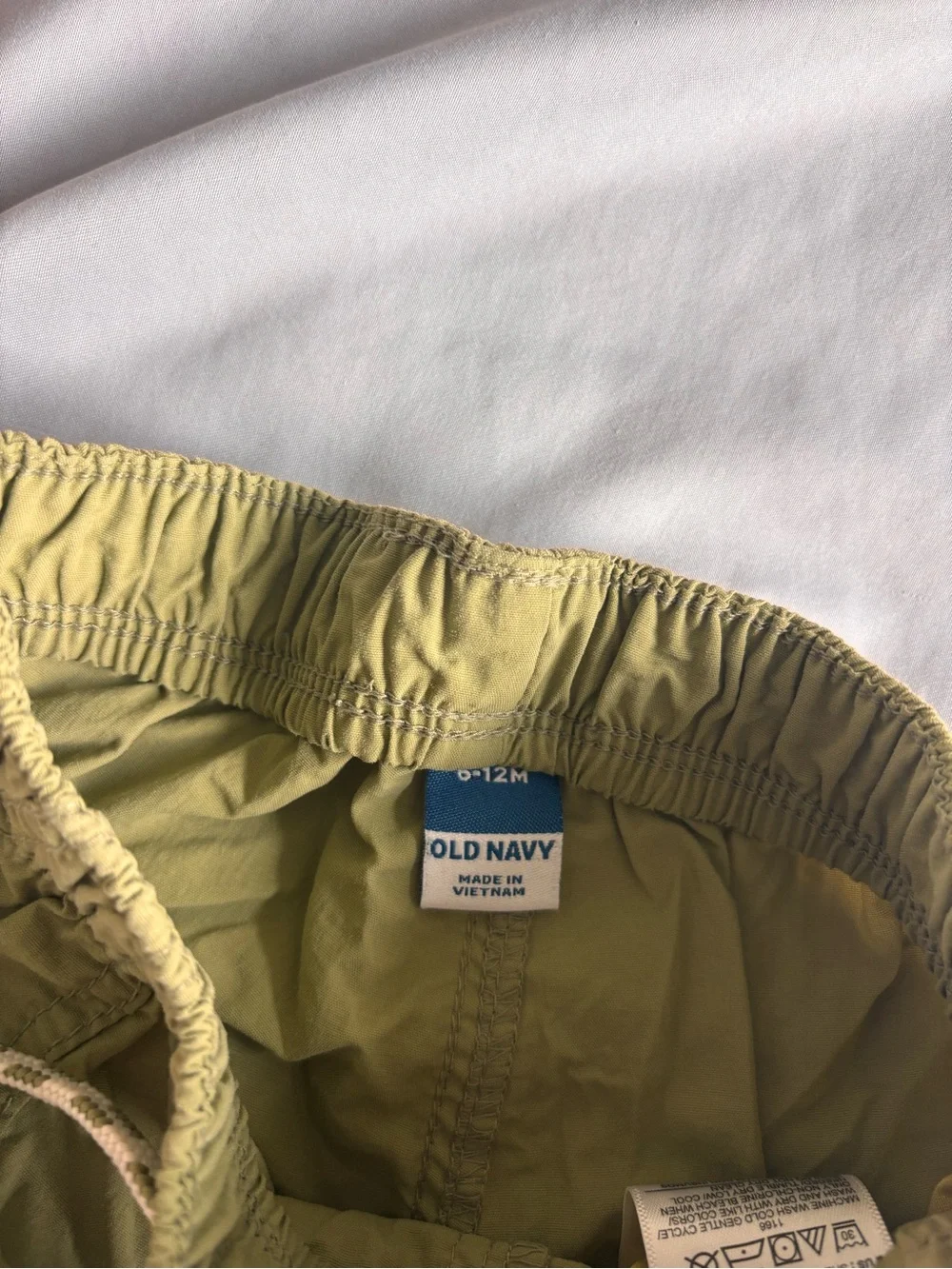 Old Navy Kids Olive Green Cargo Shorts 6-12 Months Boys